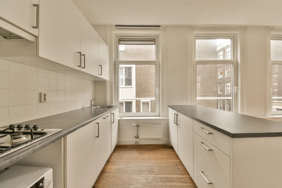 White cabinetry in a kitchen